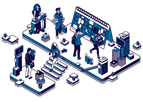 Ilustração Vertical Smart Cities